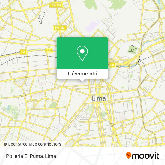 Mapa de Polleria El Puma