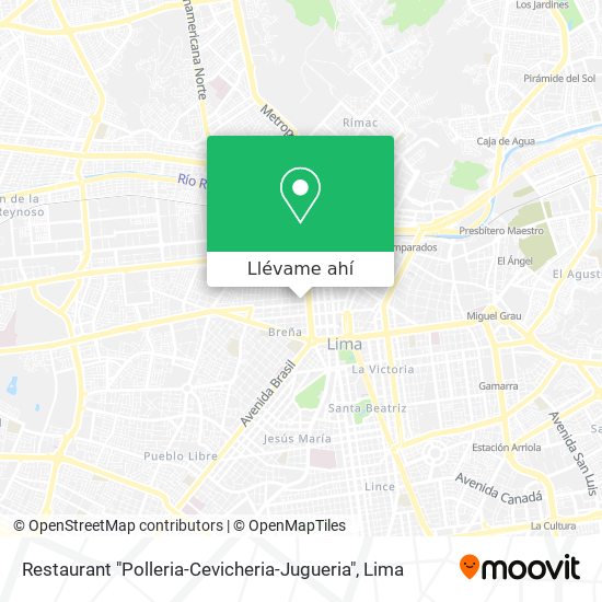 Mapa de Restaurant "Polleria-Cevicheria-Jugueria"