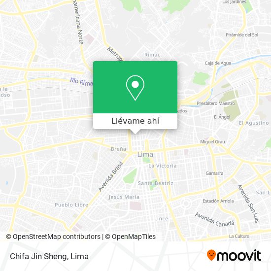 Mapa de Chifa Jin Sheng
