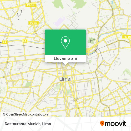 Mapa de Restaurante Munich