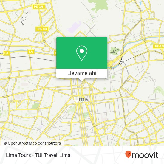 Mapa de Lima Tours - TUI Travel