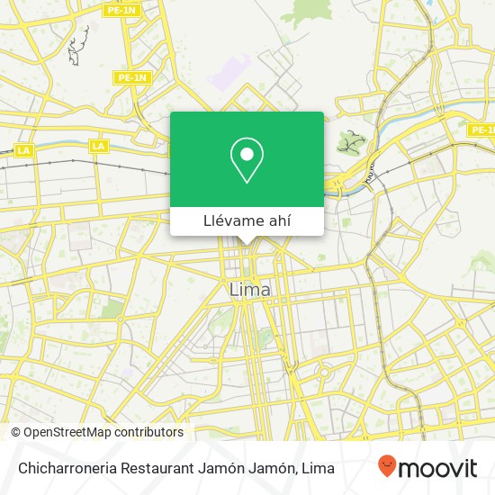 Mapa de Chicharroneria Restaurant Jamón Jamón