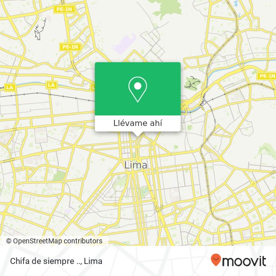Mapa de Chifa de siempre ..