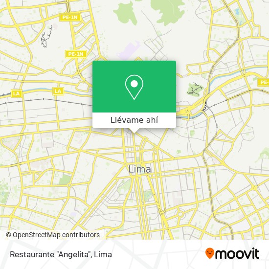 Mapa de Restaurante "Angelita"