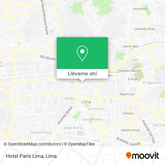 Mapa de Hotel Paris Lima
