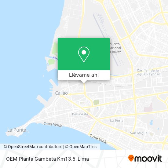 Mapa de OEM Planta Gambeta Km13.5