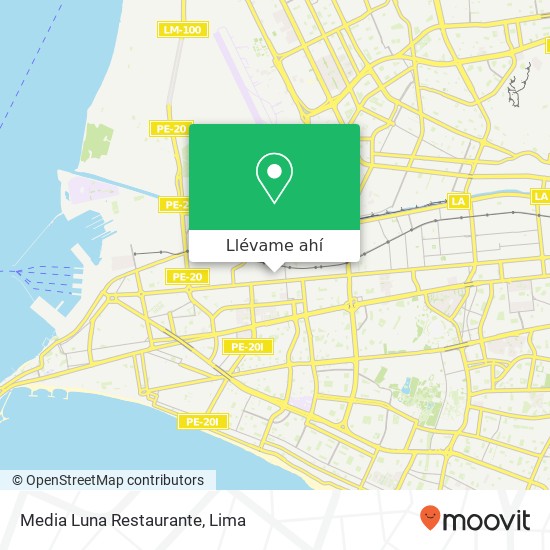 Mapa de Media Luna Restaurante