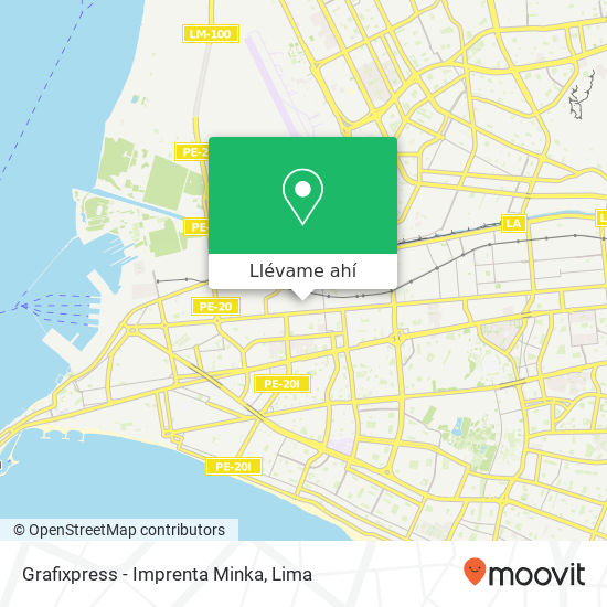 Mapa de Grafixpress - Imprenta Minka