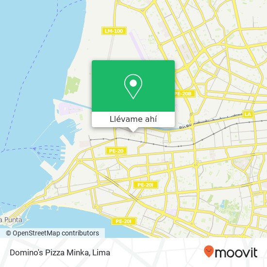 Mapa de Domino's Pizza Minka