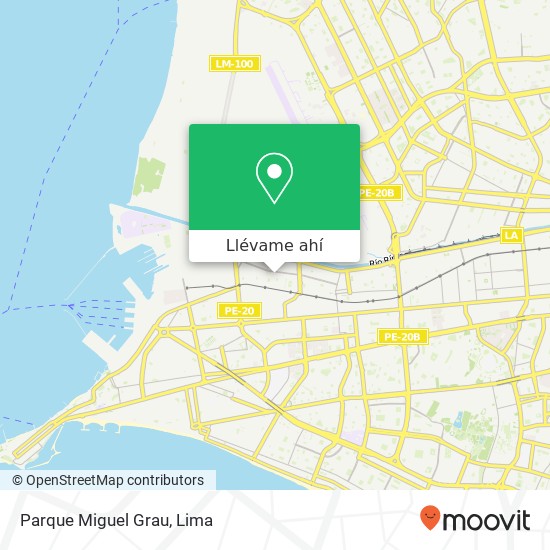 Mapa de Parque Miguel Grau