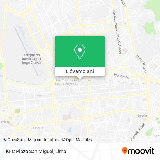 Mapa de KFC Plaza San Miguel
