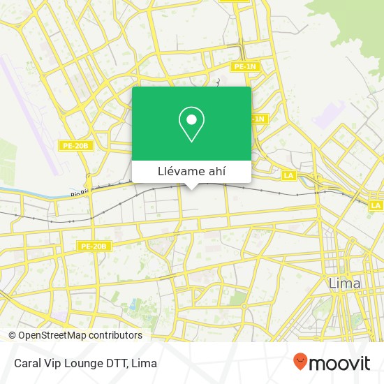 Mapa de Caral Vip Lounge DTT