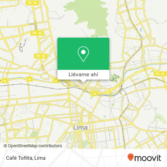 Mapa de Café Toñita