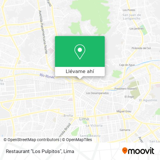 Mapa de Restaurant "Los Pulpitos"