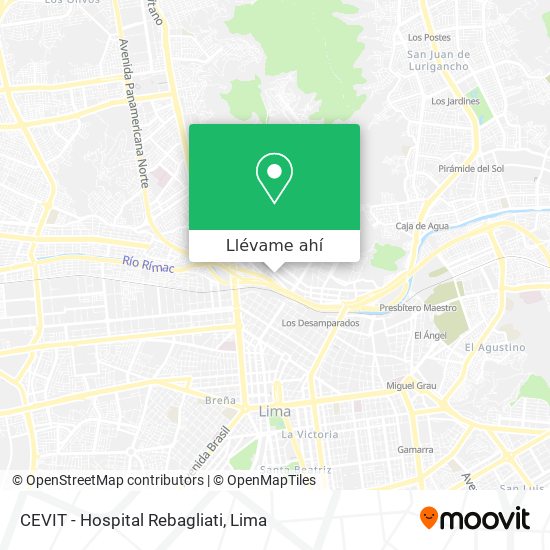 Mapa de CEVIT - Hospital Rebagliati