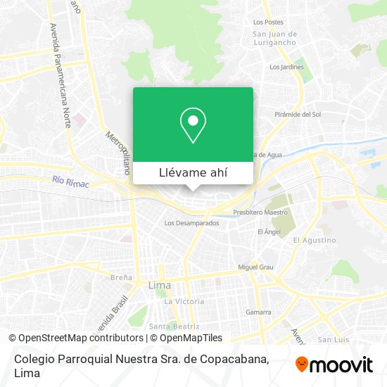 Mapa de Colegio Parroquial Nuestra Sra. de Copacabana