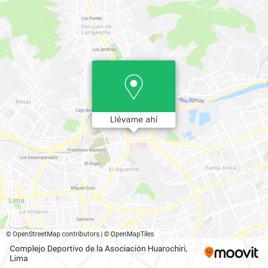 Mapa de Complejo Deportivo de la Asociación Huarochiri