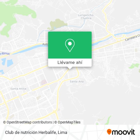 Mapa de Club de nutrición Herbalife