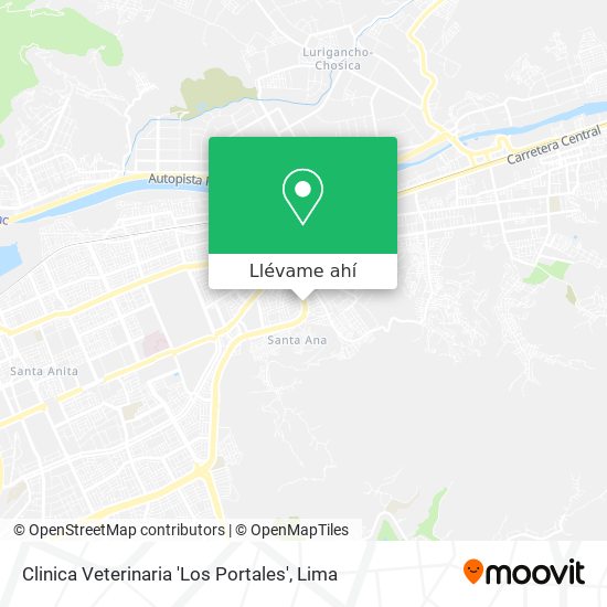 Mapa de Clinica Veterinaria 'Los Portales'