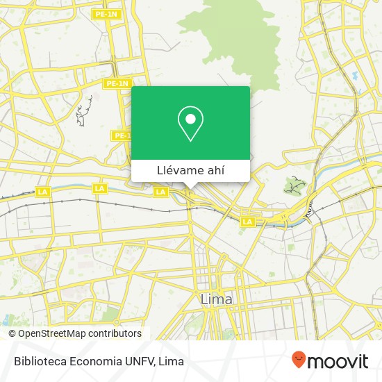 Mapa de Biblioteca Economia UNFV