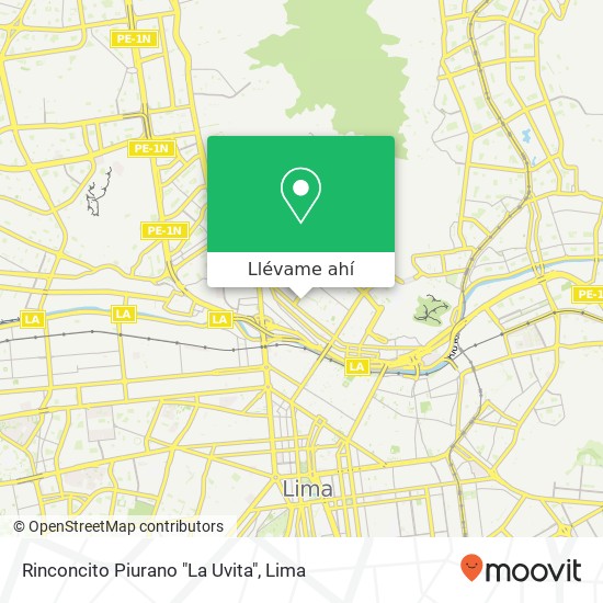 Mapa de Rinconcito Piurano "La Uvita"