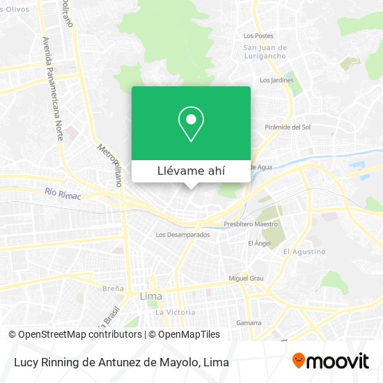 Mapa de Lucy Rinning de Antunez de Mayolo