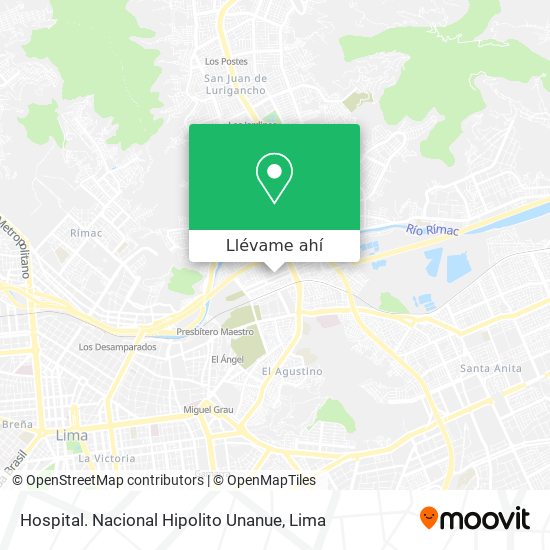 Mapa de Hospital. Nacional Hipolito Unanue