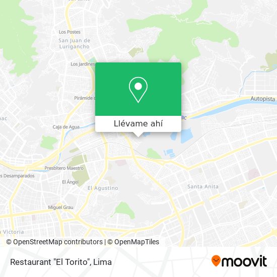 Mapa de Restaurant "El Torito"