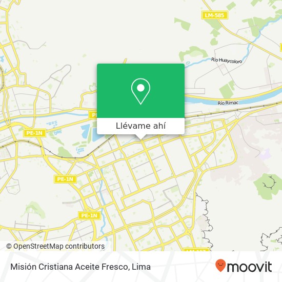 Mapa de Misión Cristiana Aceite Fresco