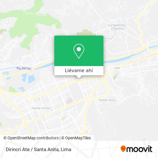 Mapa de Dirincri Ate / Santa Anita