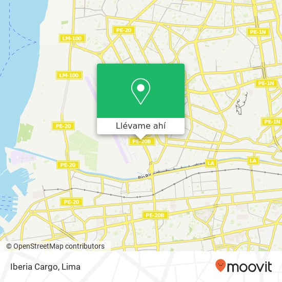 Mapa de Iberia Cargo