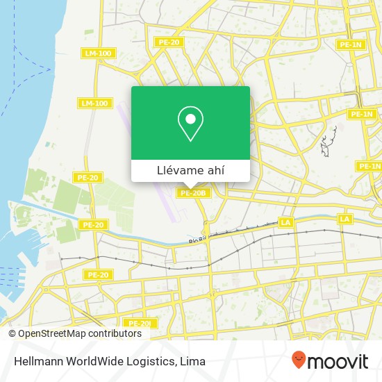 Mapa de Hellmann WorldWide Logistics