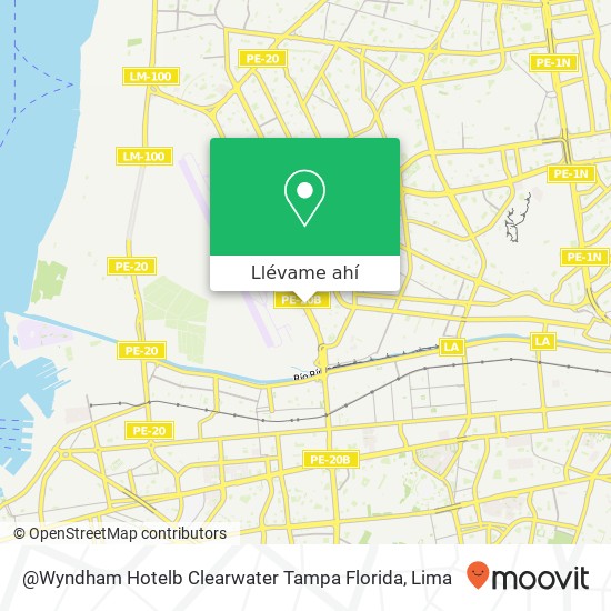 Mapa de @Wyndham Hotelb Clearwater Tampa Florida