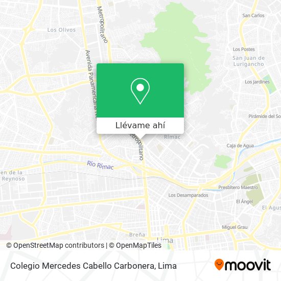 Mapa de Colegio Mercedes Cabello Carbonera
