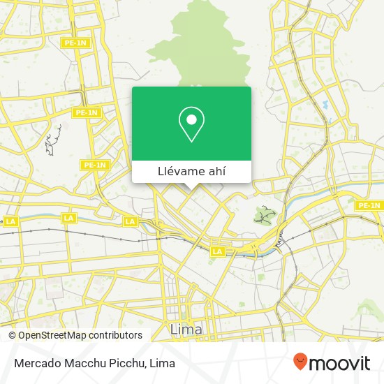 Mapa de Mercado Macchu Picchu
