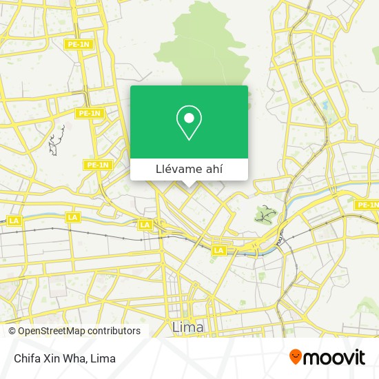 Mapa de Chifa Xin Wha