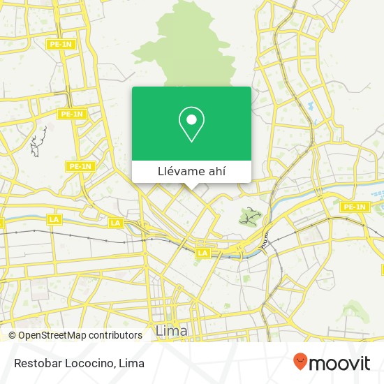 Mapa de Restobar Lococino