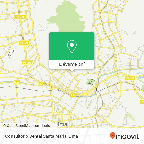 Mapa de Consultorio Dental Santa Maria