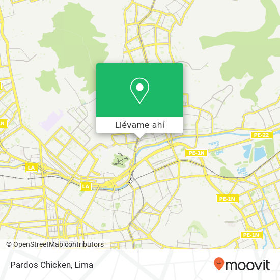 Mapa de Pardos Chicken