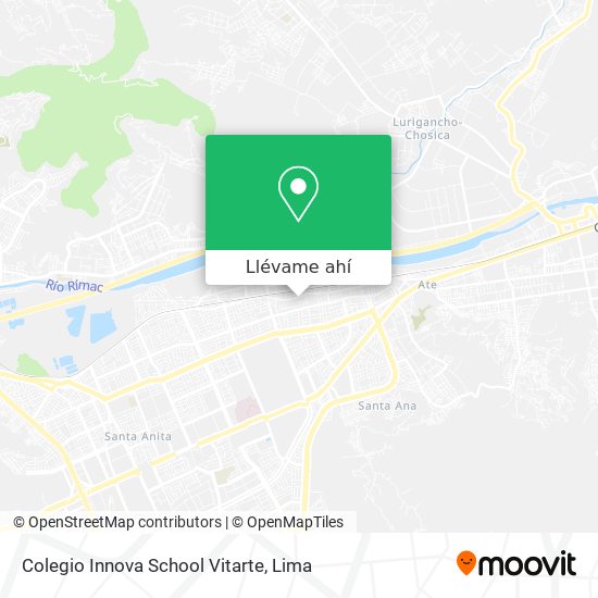 Mapa de Colegio Innova School Vitarte