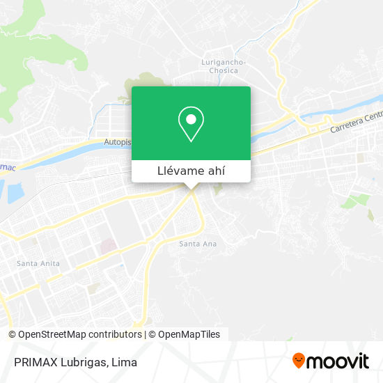 Mapa de PRIMAX Lubrigas