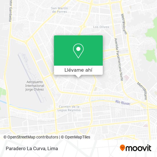 Mapa de Paradero La Curva