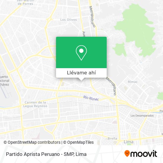 Mapa de Partido Aprista Peruano - SMP