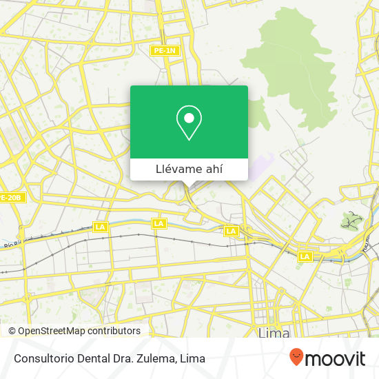 Mapa de Consultorio Dental Dra. Zulema