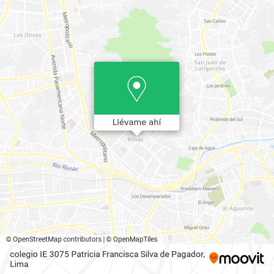 Mapa de colegio IE 3075 Patricia Francisca Silva de Pagador