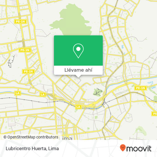 Mapa de Lubricentro Huerta