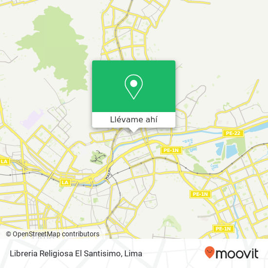 Mapa de Libreria Religiosa El Santisimo