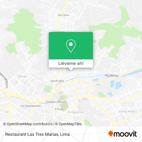 Mapa de Restaurant Las Tres Marias