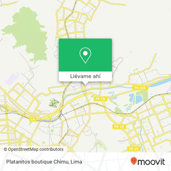 Mapa de Platanitos boutique Chimu