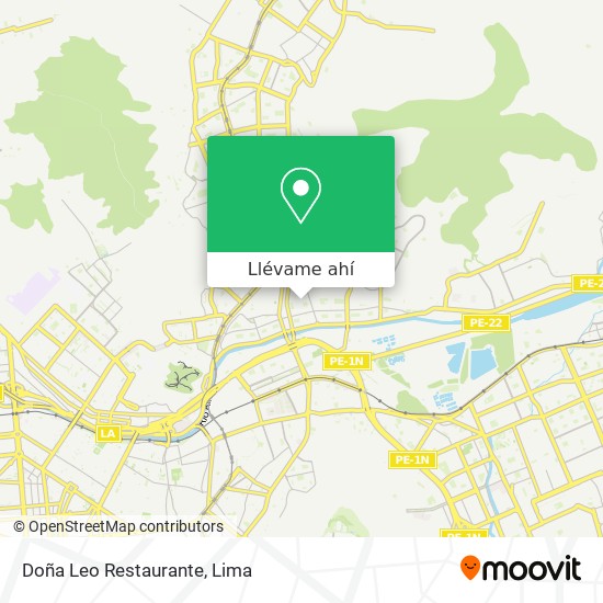 Mapa de Doña Leo Restaurante
